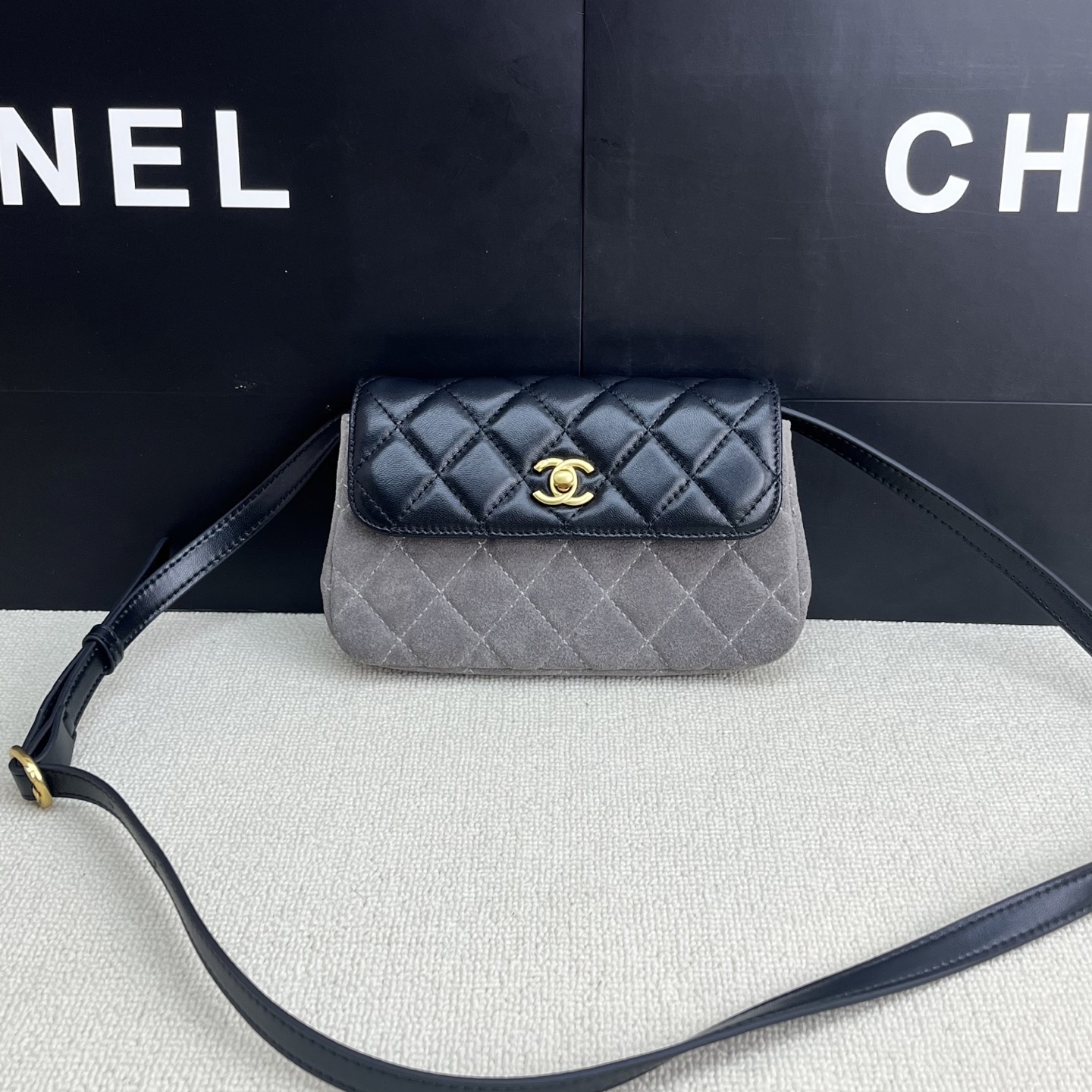 Chanel Small 25a Suede Bag